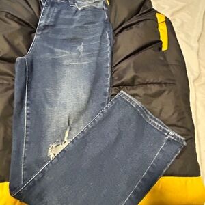 Judy Blue Dark Blue Distressed Jeans